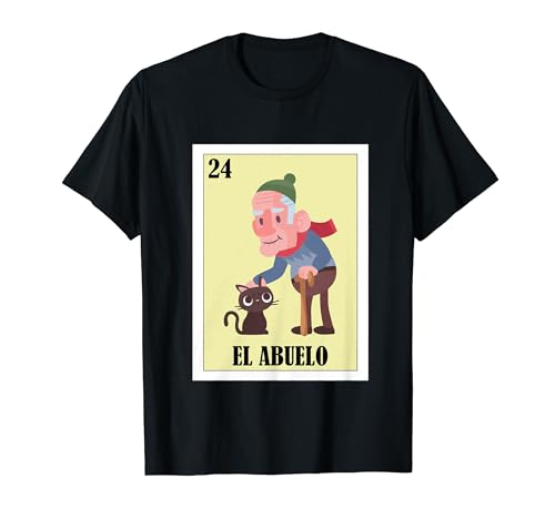 Funny Mexican Design for Grandpa with Cat - El Abuelo Maglietta