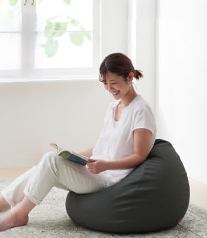 (ハナロロ) ビーズクッション スタイリスオニオン80リットル (チャコールグレー)