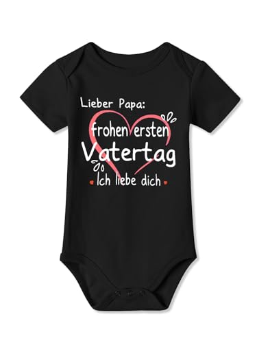 BesserBay Baby Strampler Kurzarm Frohen Ersten Vatertag Ich Liebe Dich...