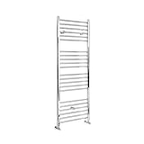 Dimensiones: 1600mm x 400mm Hudson Reed Kent - Radiador Toallero 1600mm x 400mm con Acabado Cromado