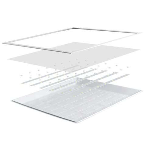 Painel Plafon Luminária De Led Quadrado Sobrepor 24w Bivolt Cor branco frio 6500k