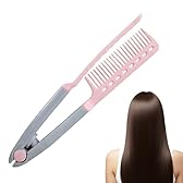 Pettine Per Stirare I Capelli | Piastra Per Capelli A Forma Di V Per Lo Styling E La Levigatura Dei - Spazzola per Acconciature con Piastra - per Casa, Viaggio, Vacanza, Hotel e Appuntamenti