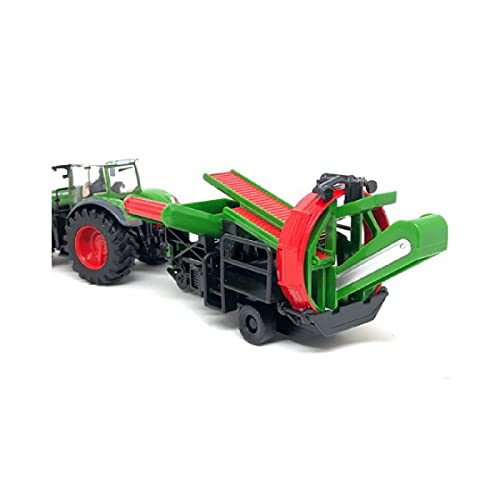 Miniatura TRATOR FENDT 1000 VARIO Burago, Verde e vermelha