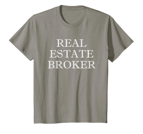 Real Estate Broker T-Shirt, Youth, Slate Grey, X-Small