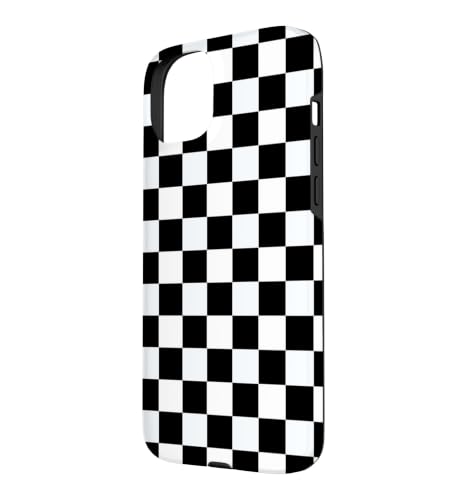 Ska-Musik Design Carreaux Noir et Blanc Motif échecs Coque pour iPhone 15 Plus – vue 2