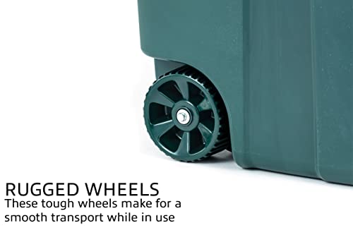 United Solutions TI0096 Ecosolution 32 Gallon Wheeled Outdoor Garbage Can thumb #2