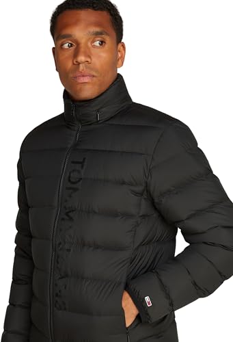 Tommy Jeans Uomo Piumino Down Printed Leggero, Nero (Black), M - Immagine 2