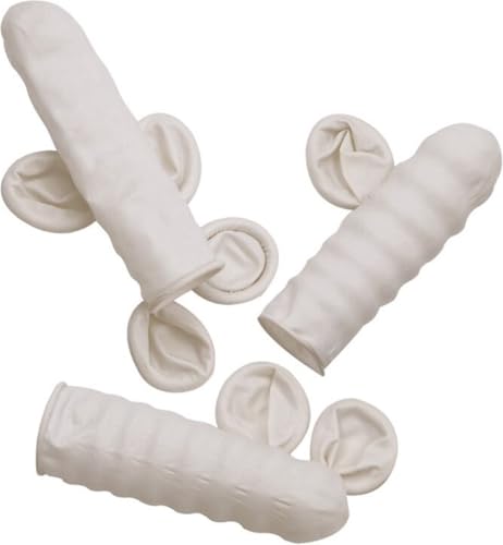 100 x Latex Fingerschutz Finger Bob Weiß - Finger Kondom - Horeca - Electronica - Kosmetikerin - Pediküre - von Heble