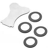 Discos transductores de cerámica de repuesto para chimeneas eléctricas, juego de 4 con protección de goma (2)