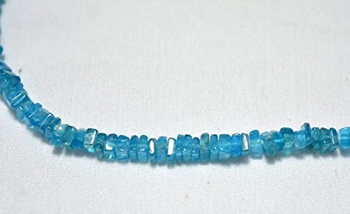 Apatite perles Heishi 4mm naturelles pour intercalaires de colliers artisanaux