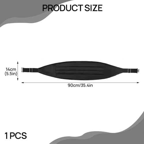 Huybaa Satin Kummerbund Herren, Kummerbund für Herren, Kummerbund Männer, Verstellbarer Kummerbund, Schwarz Kummerbund Männer für Smoking Frack Anzug Hemd
