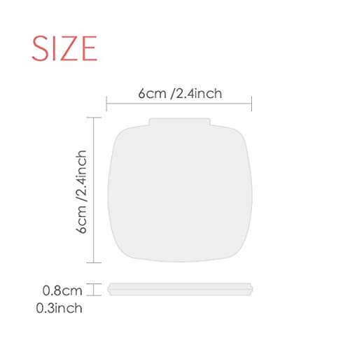 Miniatura 3 de Yes You Can - Espejo de doble cara para maquillaje de bolsillo compacto portátil