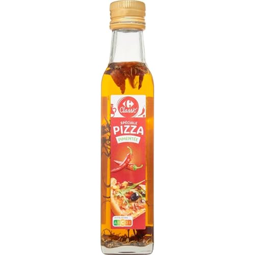 Huile pimentée pizza Carrefour pour sublimer vos dîners et plats de pâtes entre amis