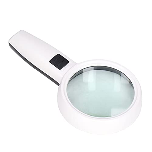 BstXqty Lupa portátil Touch Switch 30X para leitura de idosos, inseto infantil, degeneração macular,
