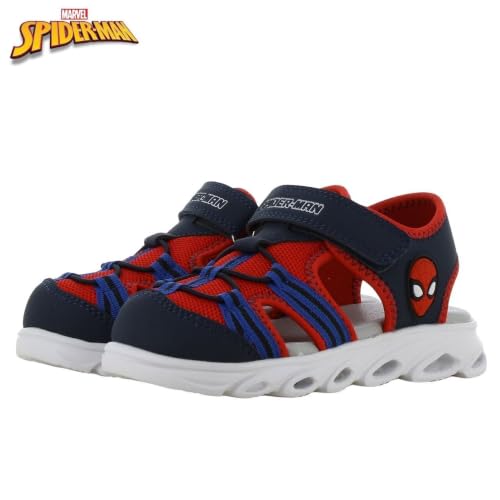 Leomil Spiderman Sandales Lumières enfant Garçon 28, Bleu – vue 5