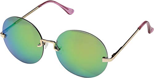 Betsey Johnson Women's Round Eye Festival Gold/Pink One Size