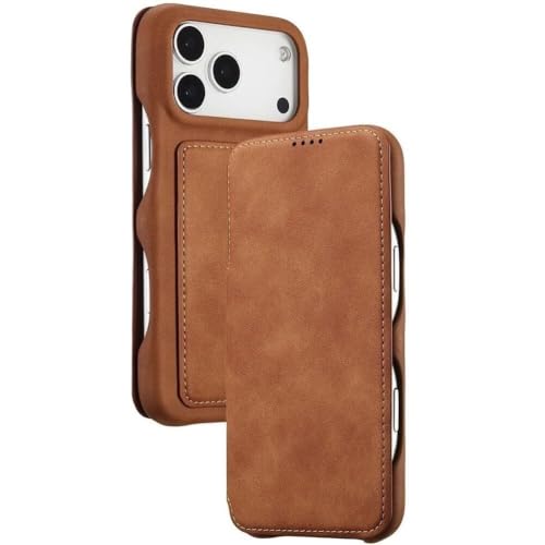 For IPhone 17 Pro Max/17 Pro/Air/17�p�P�[�X�A���C�t���b�v�t�H���I�J�[�h�z���_�[�V�F���A�I�[���C���N���[�V�u���o�C���J�o�[(Orange,17 Pro Max)