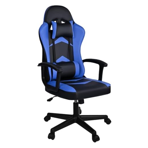 Silla Gaming Ergonómica Reclinable con Cojín Lumbar y Cervical | Respaldo Alto Acolchado | Altura ajustable | Ruedas Giratorias 360° y Reposabrazos | Ideal Ordenador, Oficina, Videojuego o Escritorio