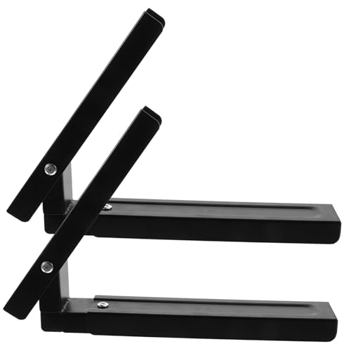 HOMSFOU 2pezzi Kit Di Montaggio Per Microonde Da Staffe Da Parete Per Microonde Supporto in Acciaio Inox Sottopensile Montaggio Facile e Resistente