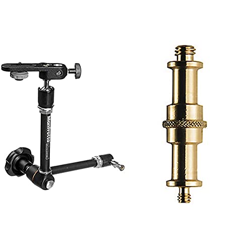 Manfrotto 244 Variable Friction Arm with Bracket, Black & Adapter Spigot