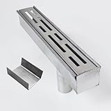 SXSJMY Entwässerungsrinne Zubehör, Endverschluss mit Unterausgang für Wasser mit einem Durchmesser von 2 cm und Verbindungsgelenk, Entwässerungsrinne mit Einer Breite von 3,5 cm