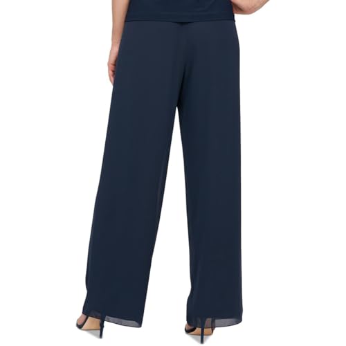 Image of Straight Leg Chiffon Pant