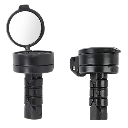Espejo retrovisor de bicicleta de vidrio HD convexo y soporte ajustable de alta resistencia