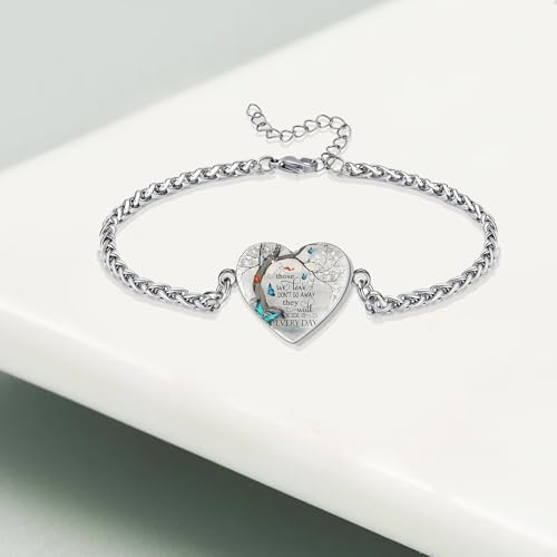 MOSURNSJWY Cremation Jewelry Tree of Life Heart Urn Bracelet for Ashes for Women Memorial Human Ashes Keepsake Link Bracelet Bracelet, Tree of Life by MOSURNSJWY - Used condition - Image 6