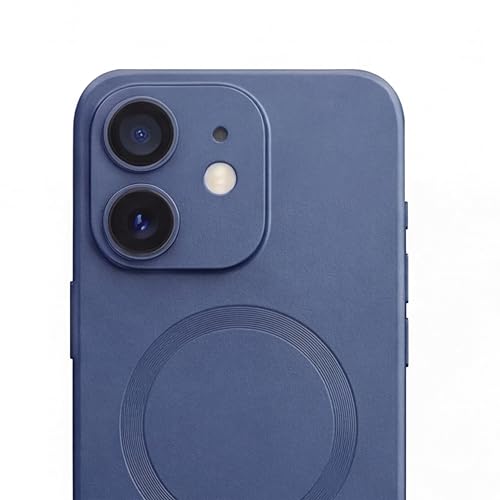 Image of amazon basics Premium Mag-Safe Case for iPhone 11 | Shockproof & Anti-Scratch Cover | Soft Silicone with Wireless Charging | Camera Lens Guard - Blue