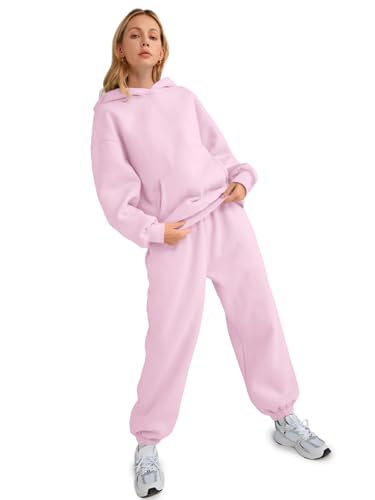 Image of AUTOMET Womens 2 Piece Lounge Sweatsuit Fall Fashion Matching Sweat Sets | Oversized Fall Hoodies & Baggy Jogger Sweatpants Fashion 2026 Outfits