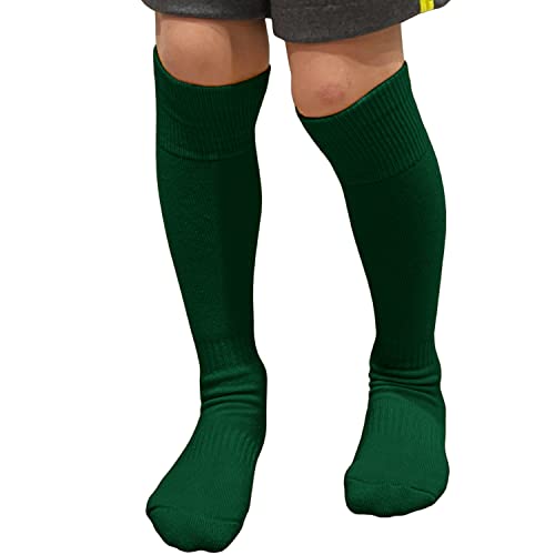 Couver Youth/Kids Premium Quality Knee High Cotton Softball Mult-Sports Socks | Dark Green | Youth Large #TOP9