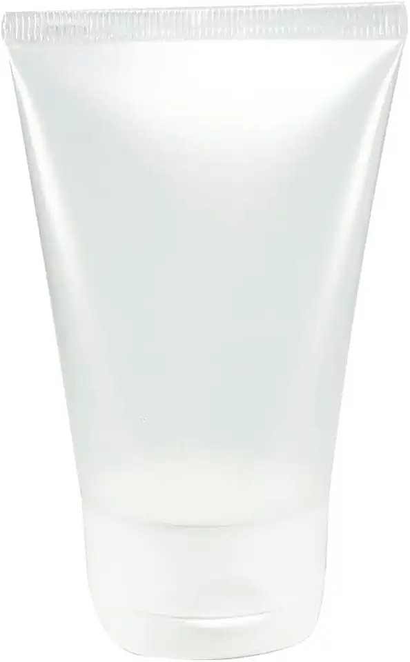 BISNAGA PLÁSTICA TRANSPARENTE 30ML C/TAMPA FLIP TOP (50 PEÇAS) (natural)