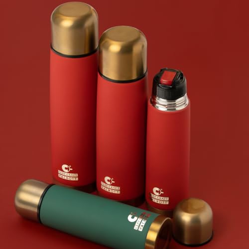 Image of Clay Craft Vacbott Terra Royal Double Walled|18 Hours Hot and 24 Hours Cold Vacuum Insulated|Thermosteel|Flask Bottle 1000 ml|Steel Bottles for Travelling|BPA-Free|BIS Certified|1Year Limited Warranty
