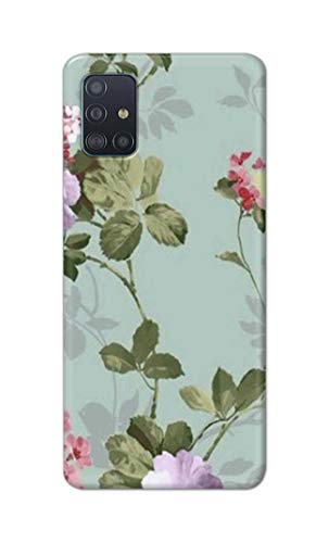 Image of Printed Hard Back Cover Case for Samsung Galaxy A51 | Samsung Galaxy A51 5G Back Cover (Floral Painting) -702