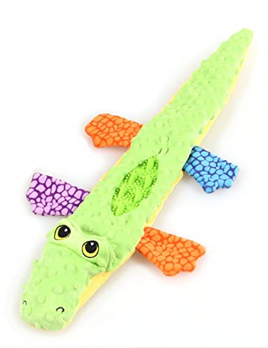 swisspet Nubbino Krokodil Hundespielzeug Kuscheltier ohne Füllung 60 cm Welpenspielzeug Cover