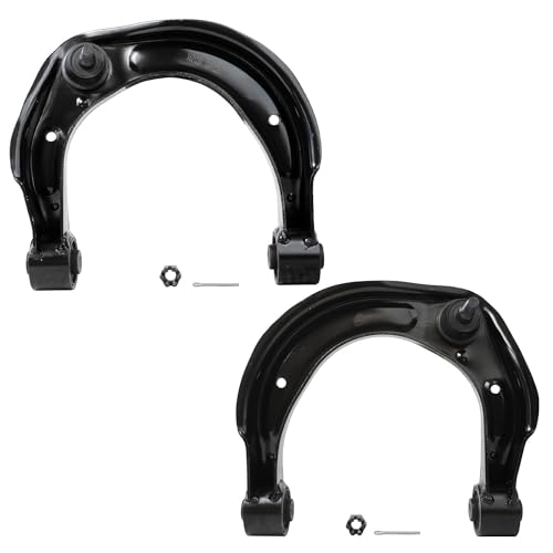 Image of Detroit Axle - 8pc Front End Control Arms Kit for Hyundai 06-11 Azera, 06-10 Sonata, 4 Tie Rod Ends 2 Upper Control Arms with Ball Joint 2 Boots 2006 2007 2008 2009 2010 Replacement