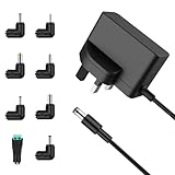 12V 2A DC Power Supply Adapter Compatible with Seagate External Hard Drive, Western Digital WD TV/My Book/Cloud/DVR Charger UK Plug 4.9FT