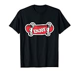 Enjoy Skateboard Men Boys Top Skateboarding Skater Gifts T-Shirt