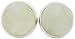 Silver-tone Clear White Faux Druzy Stone Stud Earrings 12mm