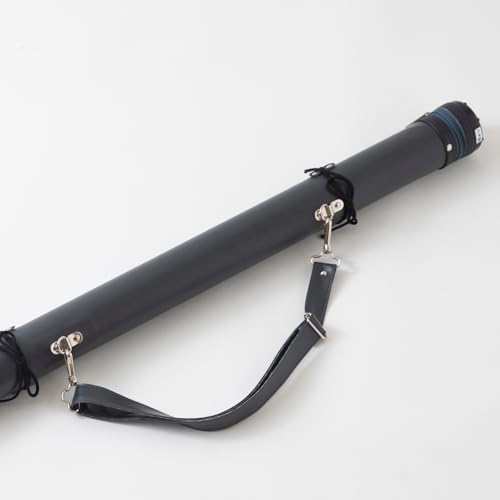 翠山弓具店 弓道 矢 レザー矢筒 小サイズ (約7本収納可能)｜ベーシックカラー (グレー, 100cm(ファスナーまでの長さ)) - 翠山弓具店 - 商品画像