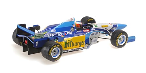 Minichamps Benetton Renault B195 Ganador GP Japón 1995 + Neumáticos para lluvia - 1:18 miniatura 3