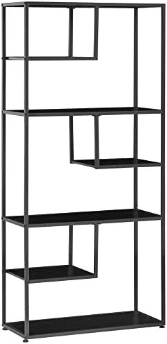 Bibliothèque Meuble De Rangement étagère à 5 Niveaux Cadre En Acier Style Industriel 120l X 30l X 161h Cm 90954395