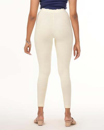 Image of Loveit Womens Solid Viscose Slim Fit Ankle Length Leggings