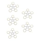 IMIKEYA 50 Piezas Marcos Redondos Abiertos de Acero Inoxidable para Joyería Biseles Huecos para Colgantes DIY Accesorios para Fabricación de Joyas con Resina Diseño Moderno y Versátil