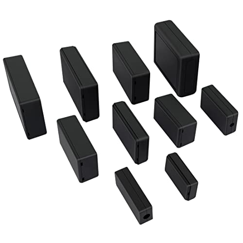 Lemotech 5Pcs Abs Plastic Electrical Project Case Power Junction Box , Project Box Black 2.36 X 1.42 X 0.67 Inch (60 X 36 X 17 Mm) #TOP7