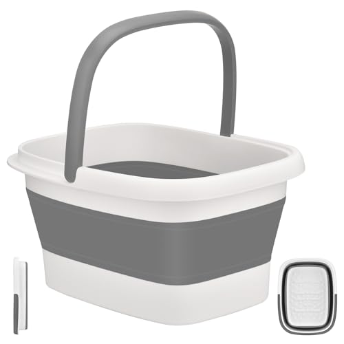 Zoutpy Bain de Pieds Pliable avec Massage