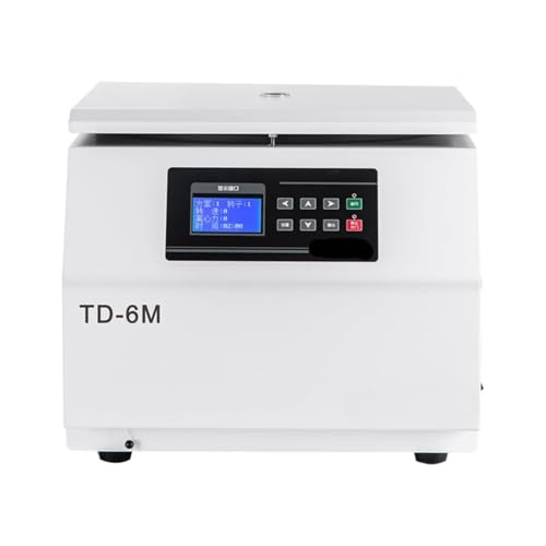 Electric Lab Centrifuge 6000 RPM 4 * 500ml Level Rotor, Low Speed Refrigerated Benchtop Centrifuge 20°C to 40°C Temperature Control ±1°C Accuracy, 5200xg