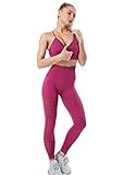 【Haut】 Le haut de sport pour femmes de ce costume de fitness est élastique, pas facile à déformer, montre votre courbe sexy et offre une grande expérience lorsque vous courez, faites du jogging ou du yoga