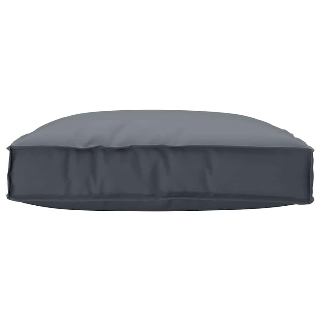 Cojín de asiento de 80 x 80 x 12 cm, color antracita, resistente al agua, de tela Oxford, para jardín, terraza y salón, cómodo cojín de suelo, impermeable, cuadrado