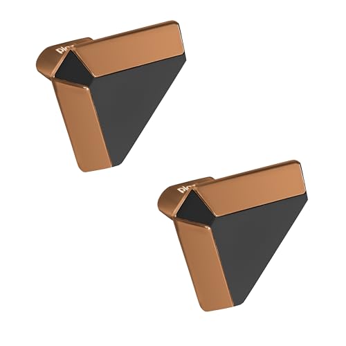 Image of Plantex Knobs for Drawer /Drawer Knobs /Triangle Knob for Cabinets /Drawer Handle /Pull-Push Knob for Kitchen /Bedroom Drawers - Pack of 2 (SH-432, Rose Gold & Grey)